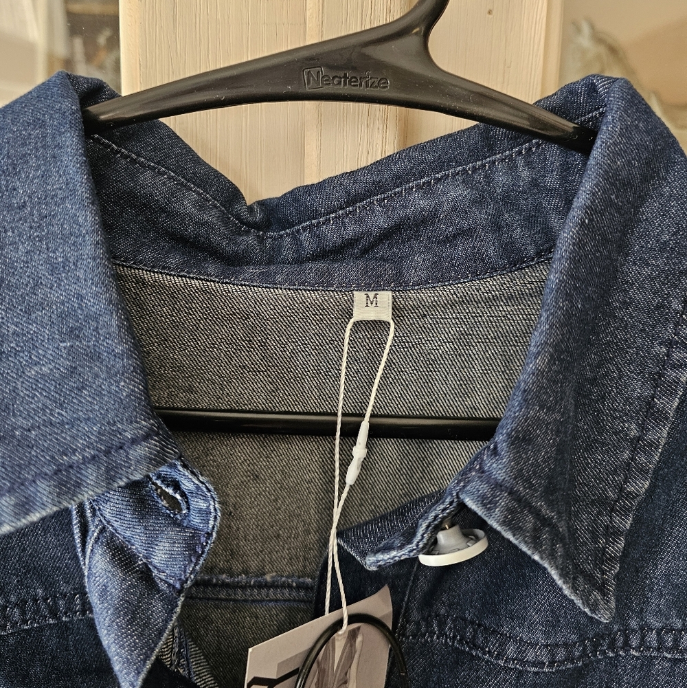 OSROSY Denim Long Sleeve Dress - Picture 12 of 12